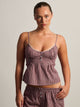 HARLOW POSIE TOP - BURGUNDY