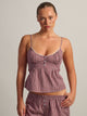 HARLOW HARLOW POSIE TOP - BURGUNDY - Boathouse