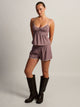 HARLOW POSIE TOP - BURGUNDY