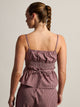 HARLOW POSIE TOP - BURGUNDY