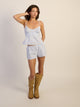 HARLOW HARLOW POSIE TOP - PINSTRIPE - Boathouse