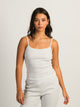 HARLOW HARLOW PAYTON POINTELLE MELANGE TANK - CLOUD - Boathouse