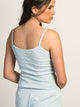 HARLOW HARLOW PAYTON POINTELLE PRINT TANK TOP - BLUE - Boathouse