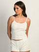 HARLOW HARLOW PAYTON POINTELLE PRINT TANK TOP - WHITE/YELLOW - Boathouse