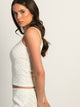 HARLOW HARLOW PAYTON POINTELLE PRINT TANK TOP - WHITE/YELLOW - Boathouse