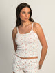 HARLOW HARLOW PAYTON POINTELLE PRINT TANK TOP - WHITE - Boathouse