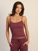 HARLOW HARLOW BRIAR STRIPE TANK TOP - BURGUNDY - Boathouse