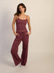 HARLOW BRIAR STRIPE TANK TOP - BURGUNDY