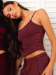 HARLOW HARLOW BRIAR STRIPE TANK TOP - BURGUNDY - Boathouse