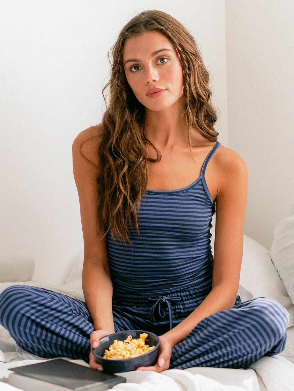 HARLOW BRIAR TANK TOP - STRIPE - NAVY