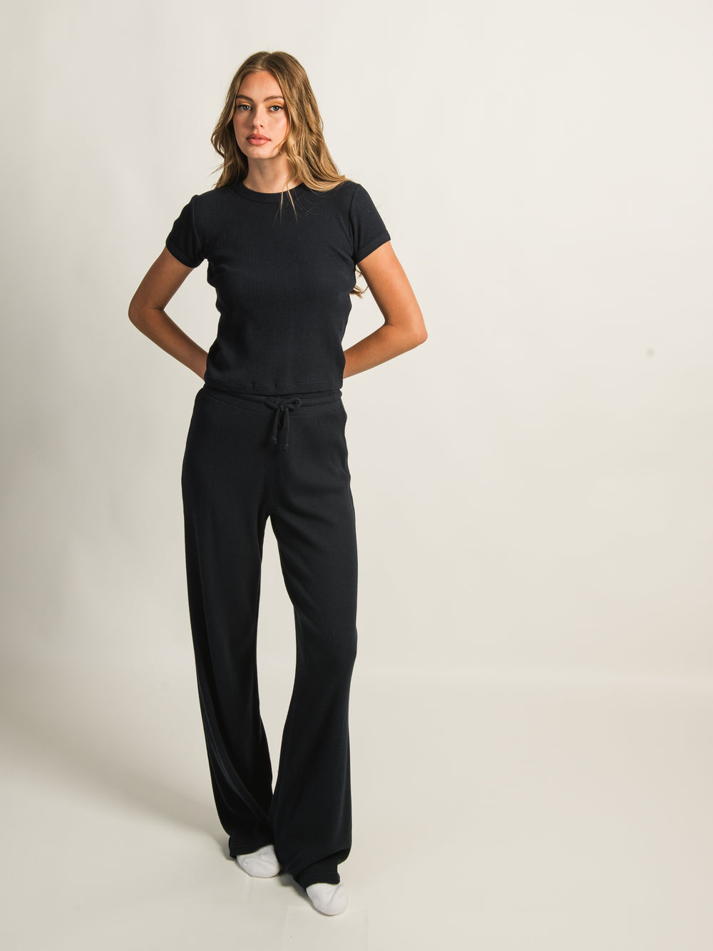 T-SHIRT GAUFRÉ HARLOW ALLIE - BL MAR