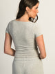 HARLOW HARLOW MOLLY MELANGE TEE - HEATHER GREY - Boathouse