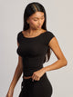 HARLOW PENNY TEE - BLACK