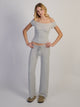 HARLOW HARLOW PENNY TEE - MELANGE - Boathouse