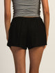 HARLOW HARLOW LANA LINEN SHORT - BLACK - Boathouse