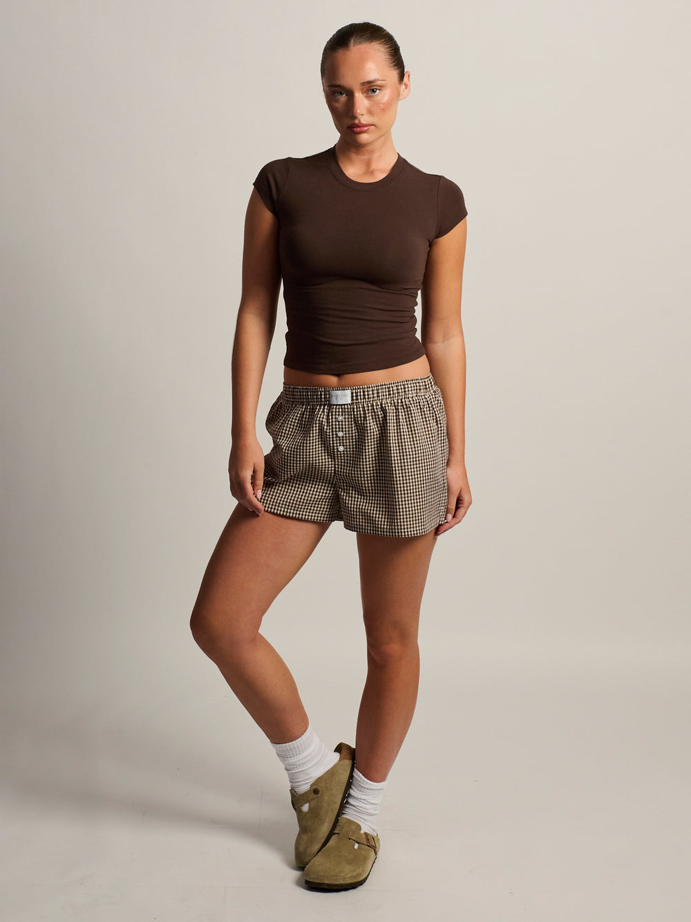 BOXER HARLOW TAYLOR -MARRON