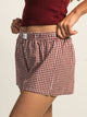 HARLOW HARLOW TAYLOR BOXER SHORT - BURGUNDY - Boathouse