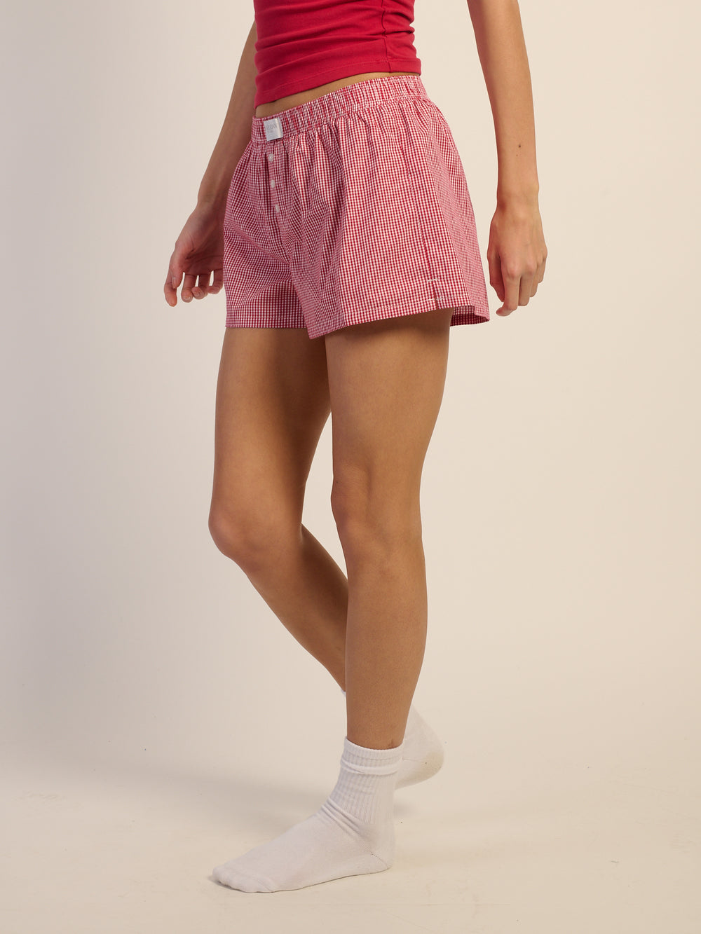 HARLOW TAYLOR BOXER SHORT - RED/WHITE