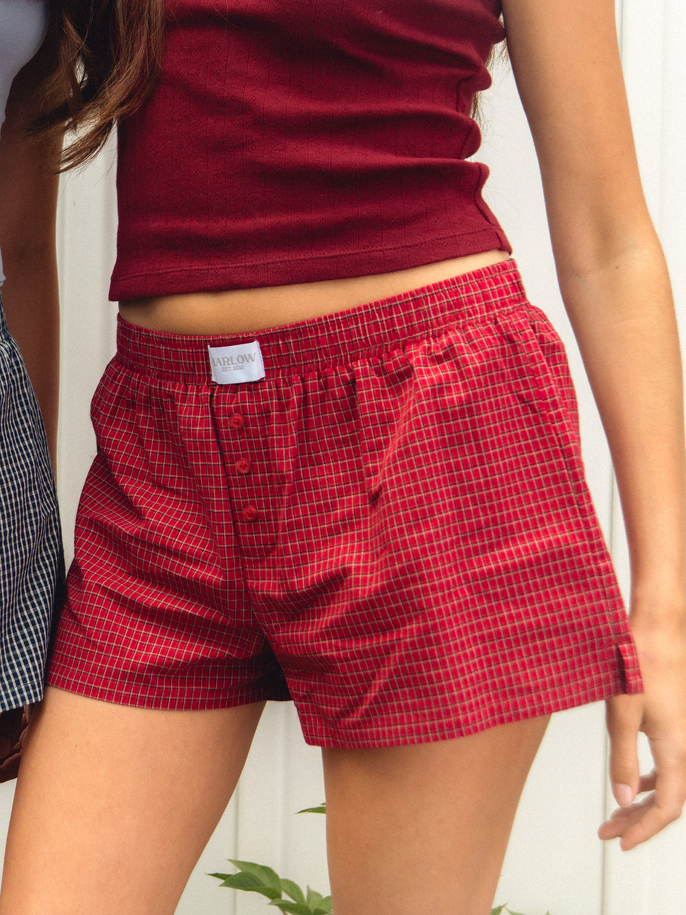 SHORT BOXER HARLOW TAYLOR - ROUGE