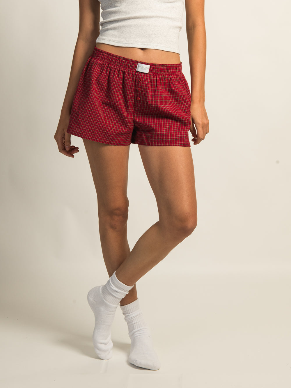 SHORT BOXER HARLOW TAYLOR - ROUGE