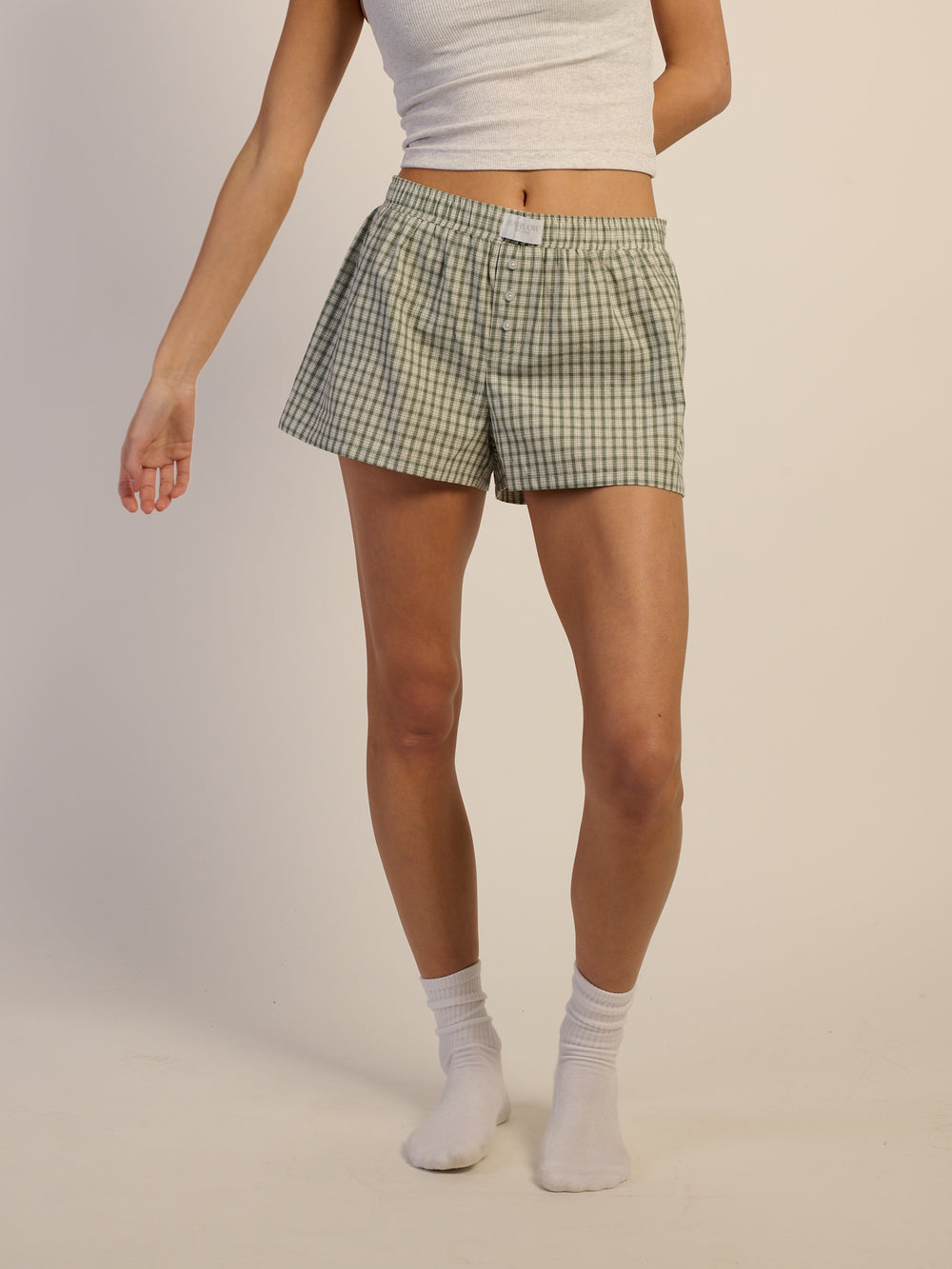 HARLOW HARLOW TAYLOR BOXER SHORT - SAGE - Boathouse