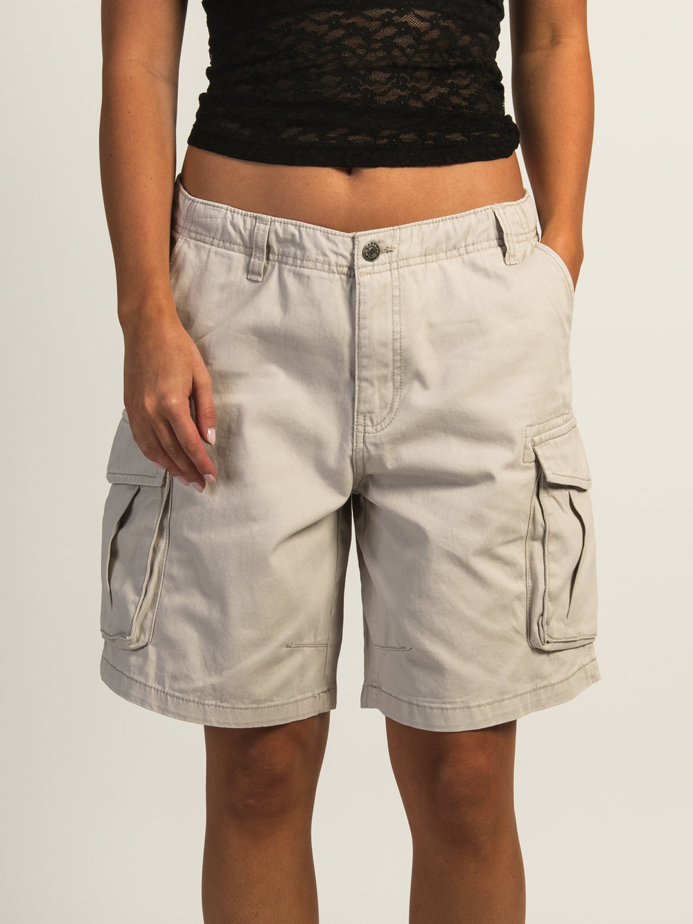 HARLOW BAGGY CARGO SHORT - TAUPE