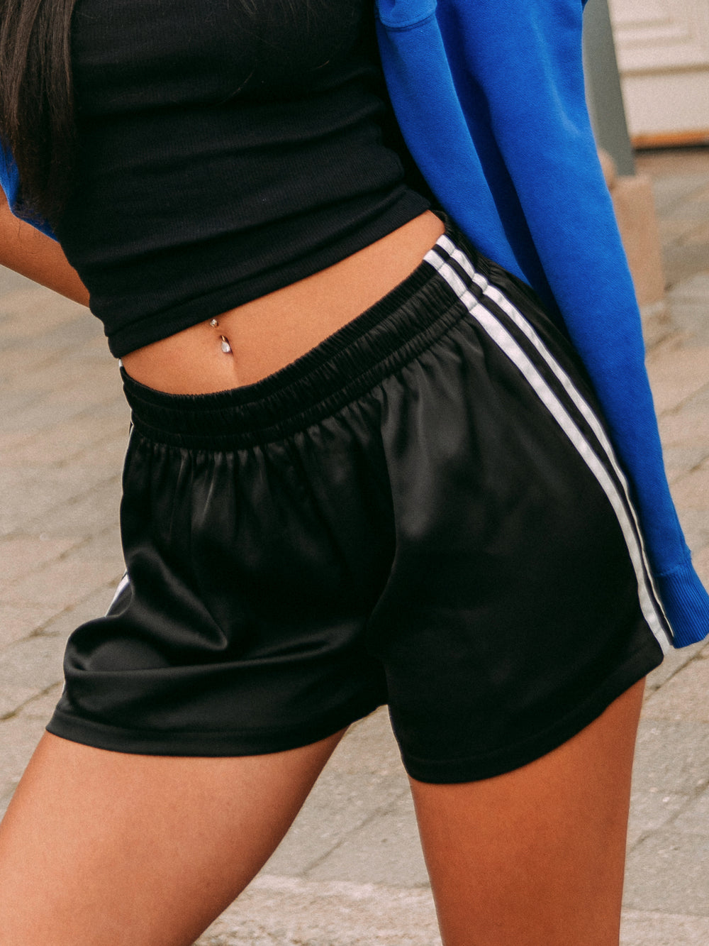 HARLOW SPICE SHORT - BLACK/WHITE