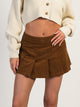 HARLOW HARLOW PLEATED CORD SKIRT - COGNAC - CLEARANCE - Boathouse