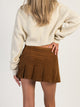HARLOW HARLOW PLEATED CORD SKIRT - COGNAC - CLEARANCE - Boathouse