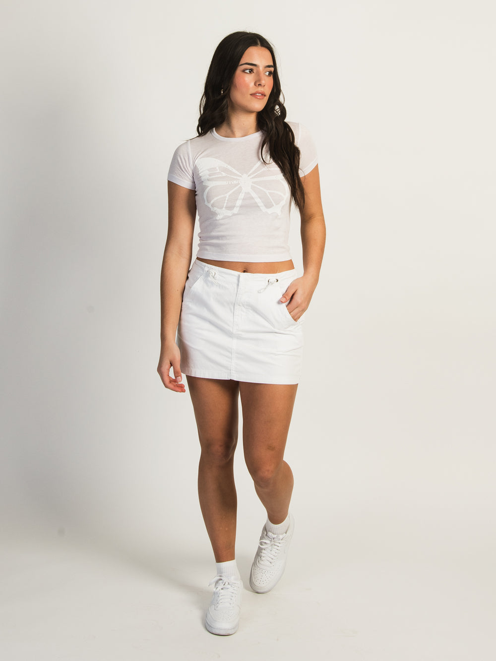 HARLOW DEVON SKIRT - WHITE - CLEARANCE