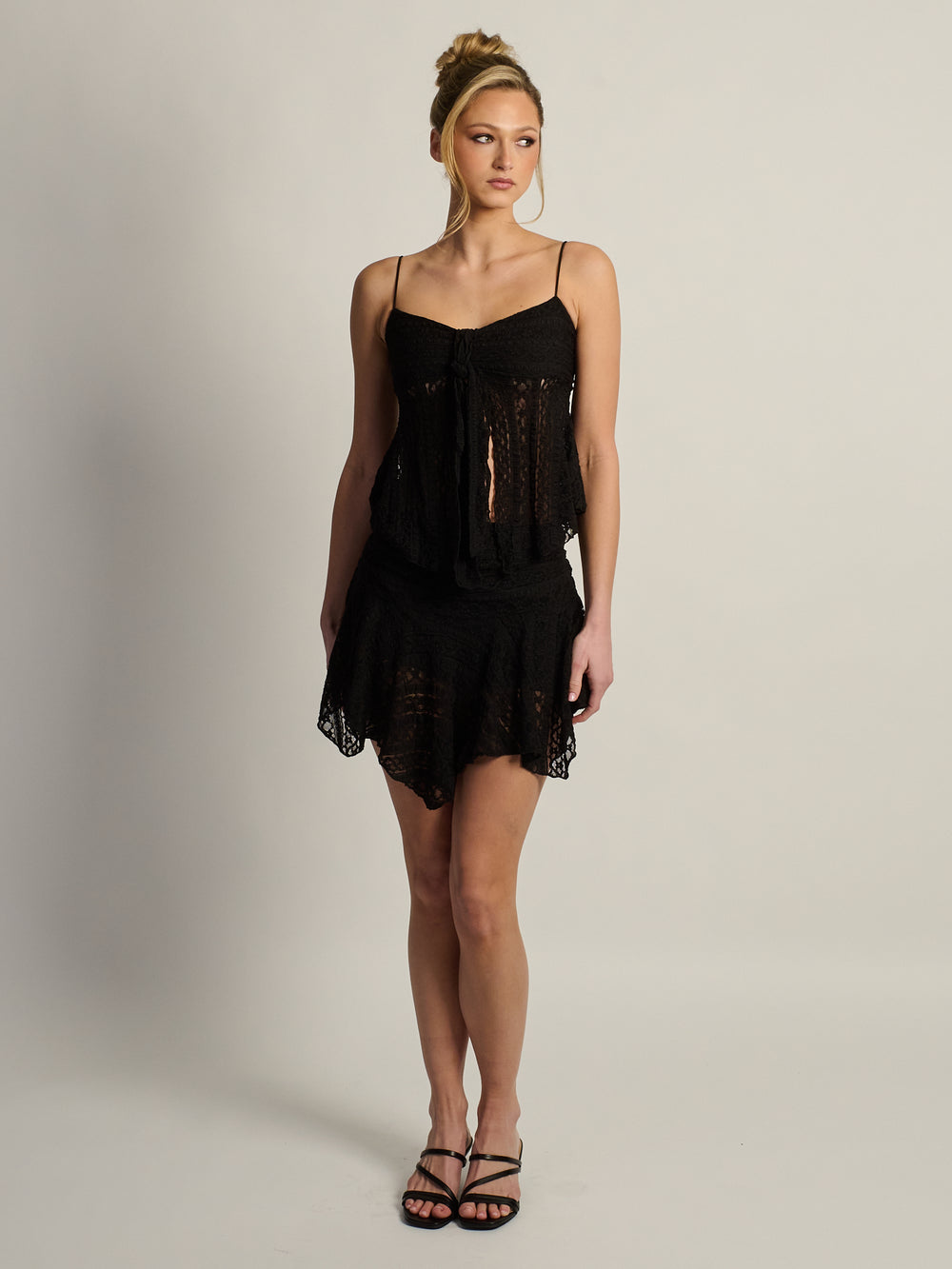 HARLOW MELODY SKIRT - BLACK