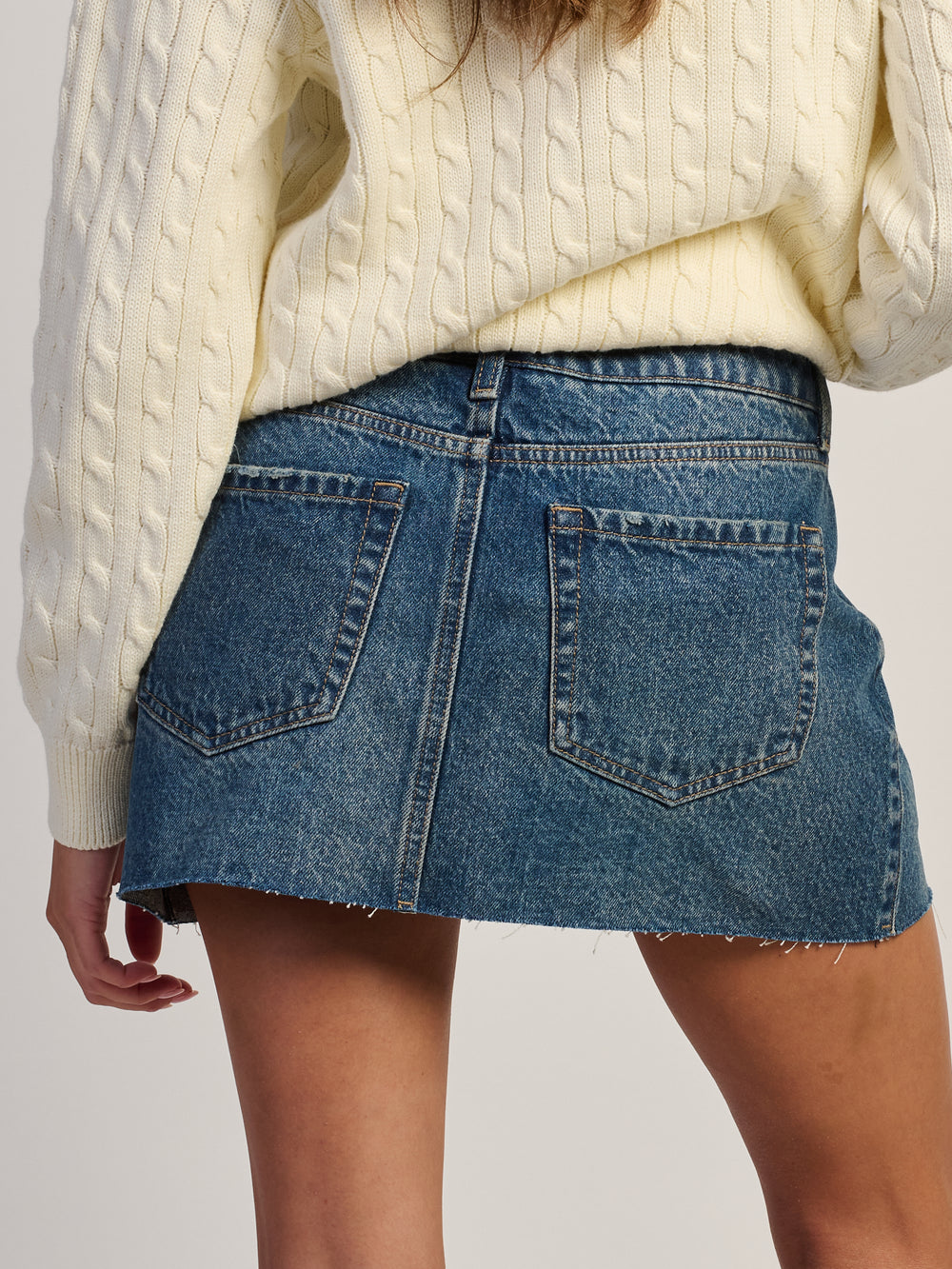 HARLOW DAISY DENIM SKORT - DARK WASH