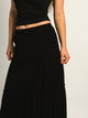 HARLOW HARLOW TIERED SKIRT - BLACK - Boathouse