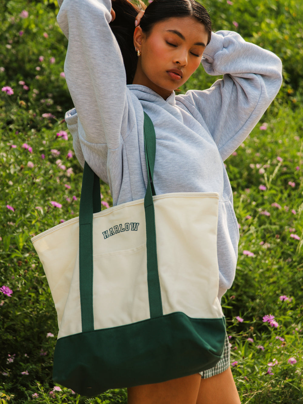 HARLOW HARLOW TIA TOTE BAG - GREEN - Boathouse