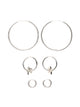 HARLOW HARLOW MIMI HOOPS - SILVER - Boathouse