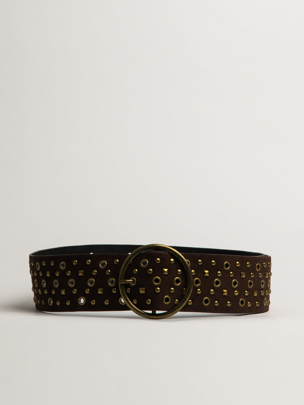 HARLOW SASHA STUD BELT - BROWN