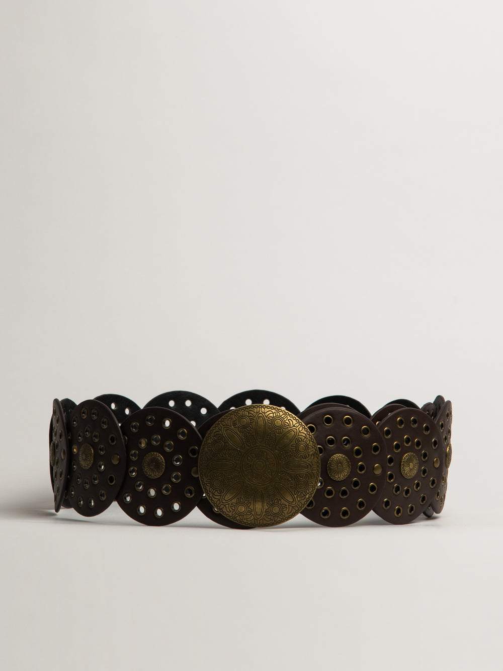 HARLOW OAKLEE WESTERN BELT - BROWN