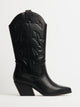HARLOW WOMENS HARLOW STASSIE COWBOY BOOTS - BLACK - Boathouse