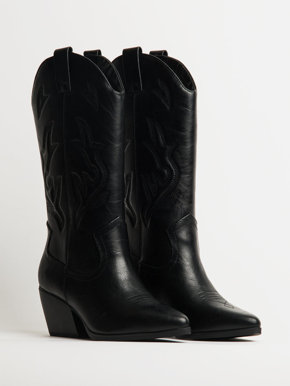 BOTTES DE COW-BOY HARLOW STASSIE POUR FEMMES - NOIR