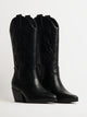 HARLOW WOMENS HARLOW STASSIE COWBOY BOOTS - BLACK - Boathouse