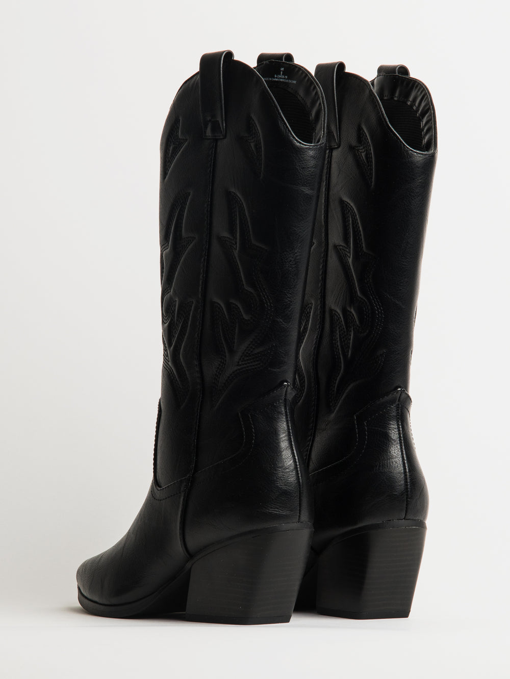 BOTTES DE COW-BOY HARLOW STASSIE POUR FEMMES - NOIR