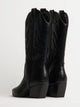 HARLOW WOMENS HARLOW STASSIE COWBOY BOOTS - BLACK - Boathouse