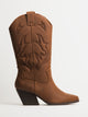 HARLOW WOMENS HARLOW STASSIE COWBOY BOOTS - BROWN - Boathouse