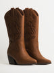 HARLOW WOMENS HARLOW STASSIE COWBOY BOOTS - BROWN - Boathouse