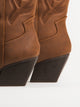 BOTTES DE COW-BOY HARLOW STASSIE POUR FEMMES - MARRON