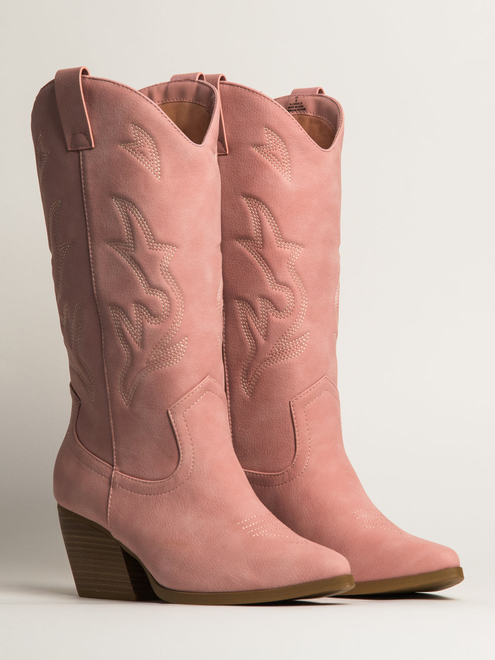 WOMENS HARLOW STASSIE COWBOY BOOTS -LIGHT PINK
