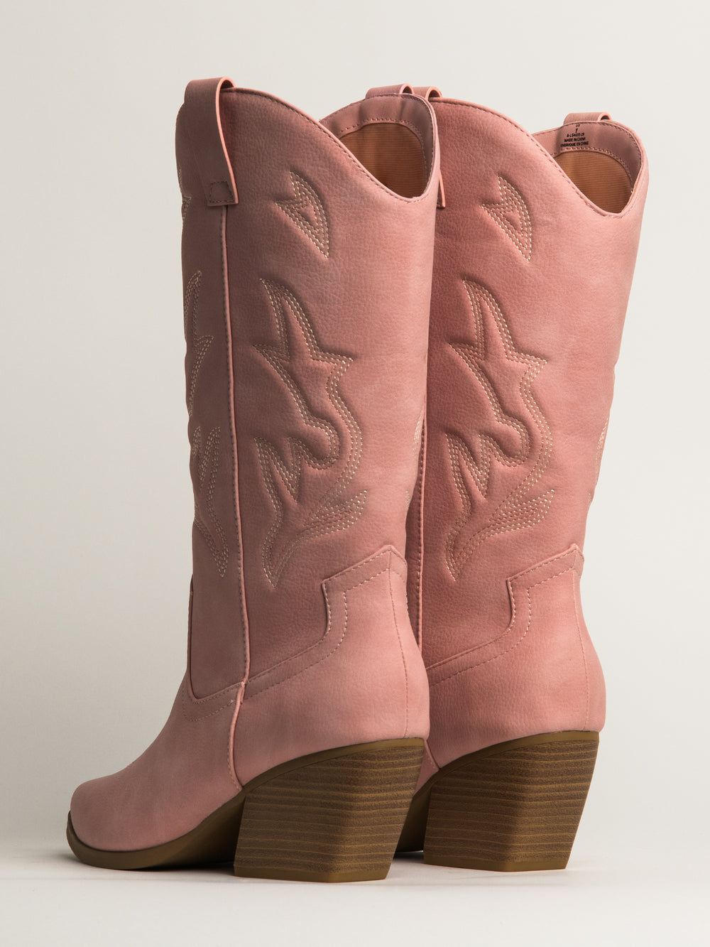 WOMENS HARLOW STASSIE COWBOY BOOTS -LIGHT PINK