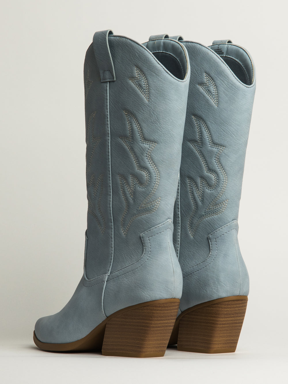 WOMENS HARLOW STASSIE COWBOY BOOTS -LIGHT BLUE