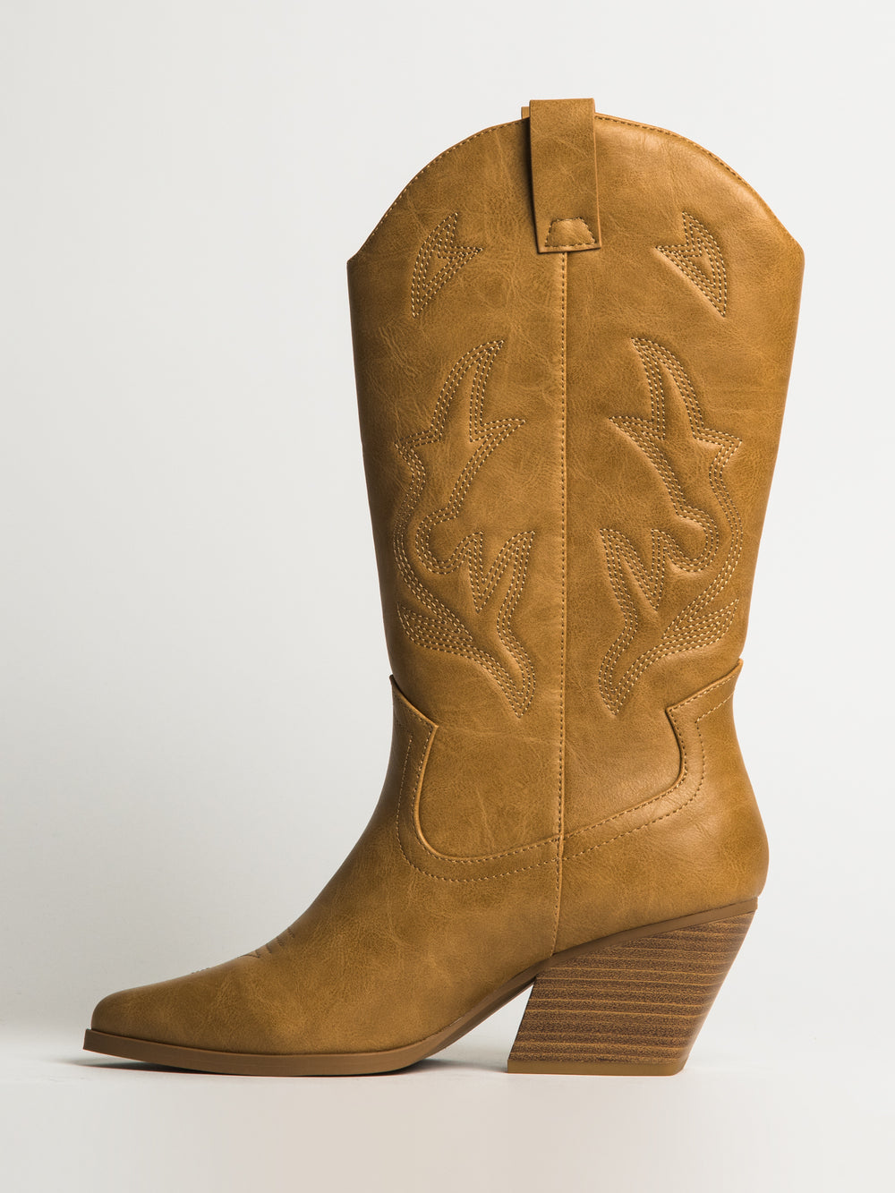 WOMENS HARLOW STASSIE COWBOY BOOTS - TAN