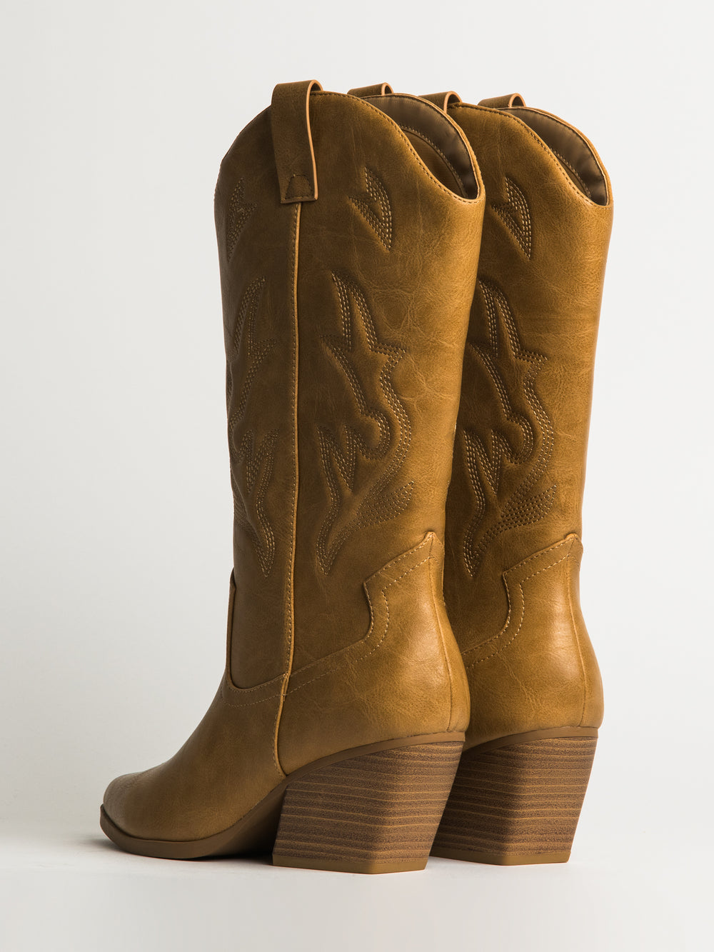 WOMENS HARLOW STASSIE COWBOY BOOTS - TAN